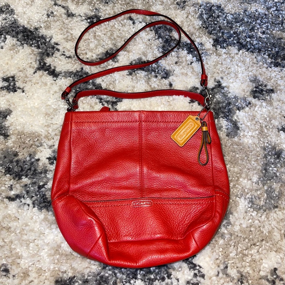 Red Coach Hobo Crossbody Purse (NWOT)